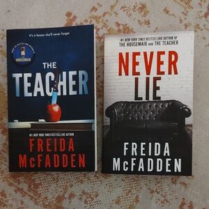 Freida McFadden Book Set - The Teacher & Never Lie * Used Books